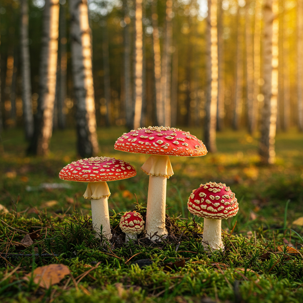 Fliegenpilz-im-Birkenwald